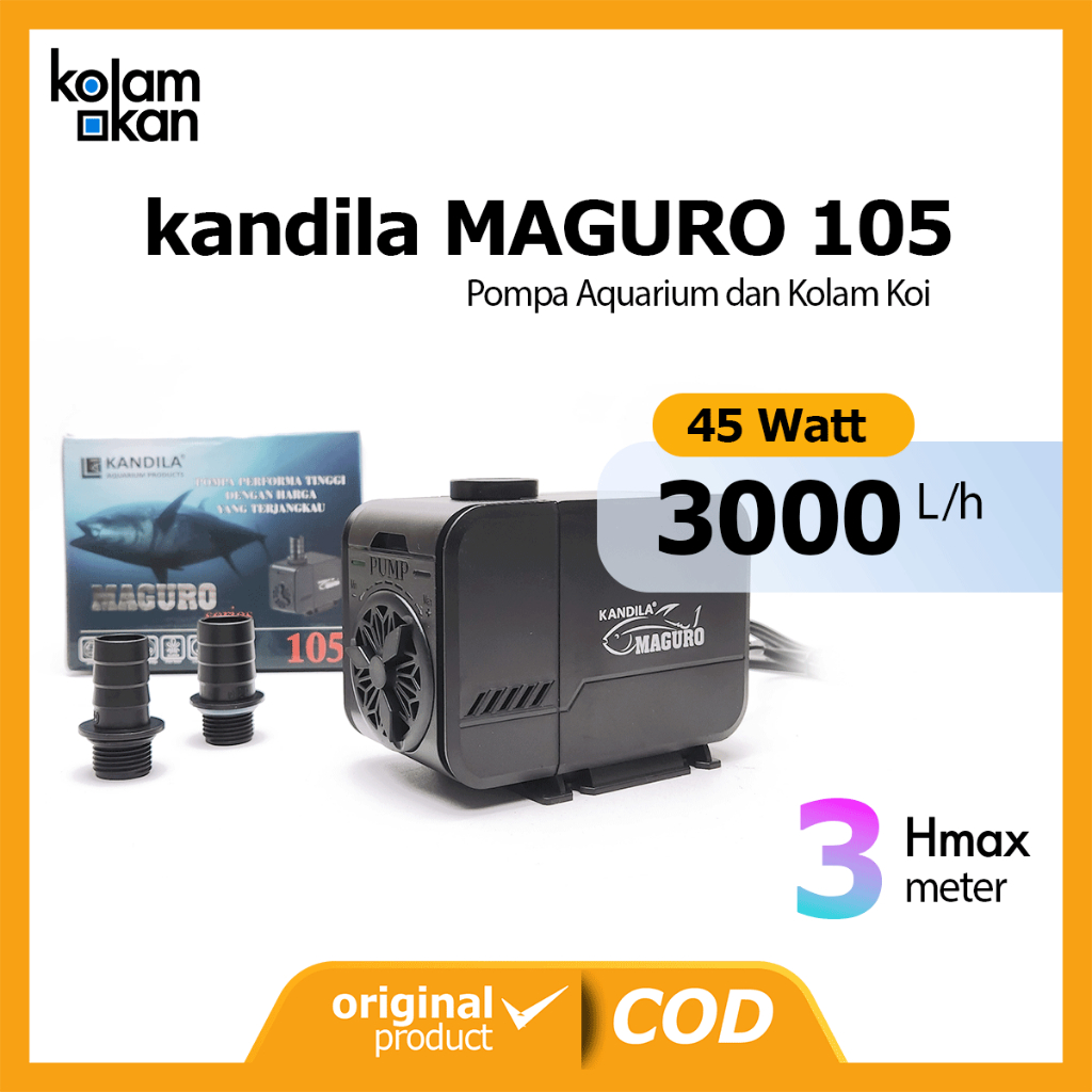 MAGURO 105 Pompa Aquarium Kolam 3000 Lph