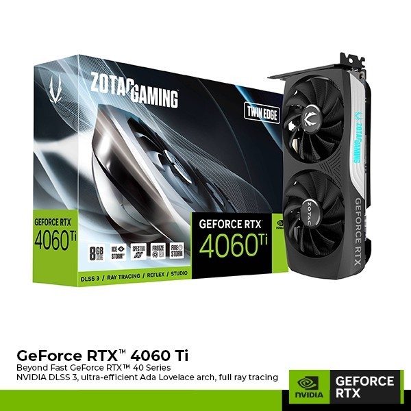 ZOTAC GAMING GEFORCE RTX 4060 Ti TWIN EDGE  8GB GDDR6 NVIDIA / 4060Ti