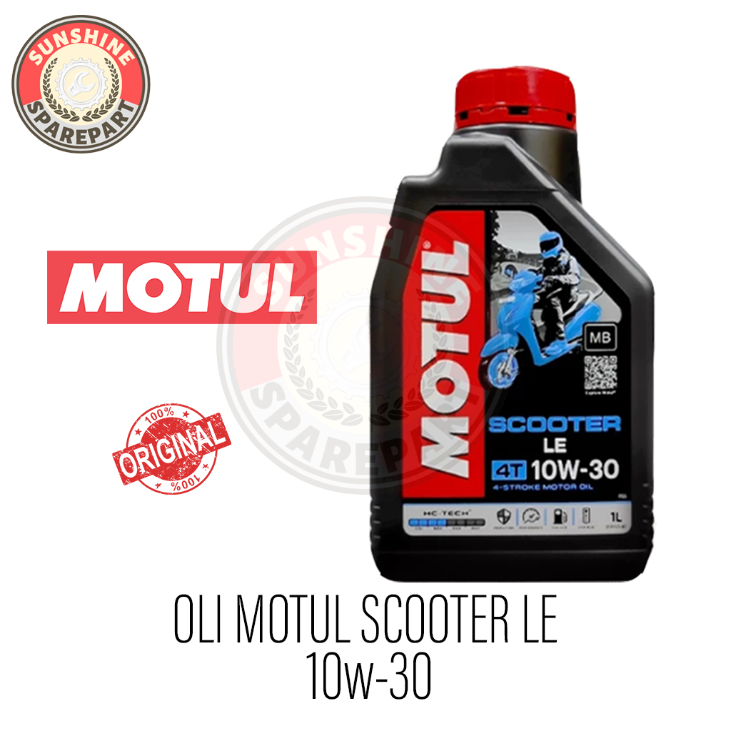 Oli Motul Scooter LE 4T 10w-30 1L ( 1 Liter ) Oli Mesin Oli Motor Matic