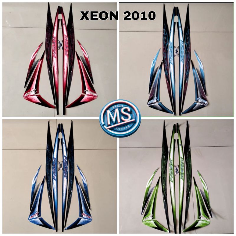 Stiker Striping Fullset Motor XEON KARBU 2010 Standar