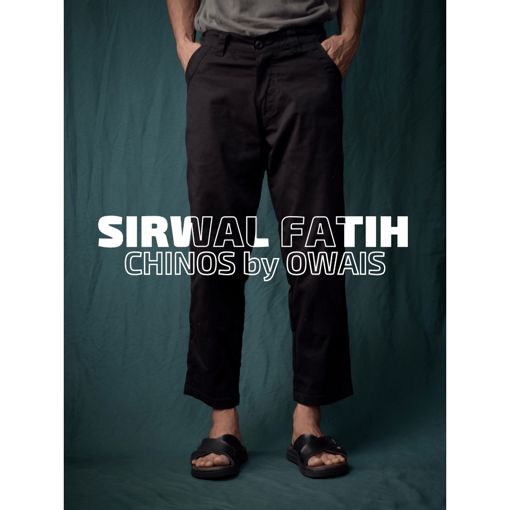 OWAIS - Celana Sirwal Ankle Pants Chino Twill Strech Formal Kantor Casual