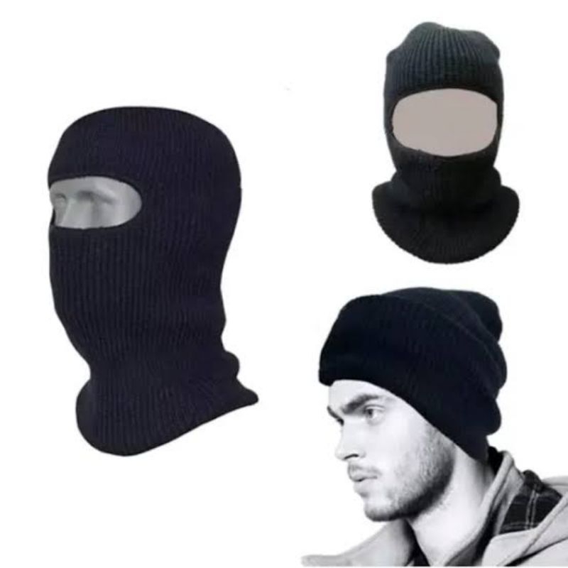 kupluk rajut ninja/ kupluk rajut gunung/ kupluk rajut Balaclava/ kupluk maling / kupluk rajut ultras