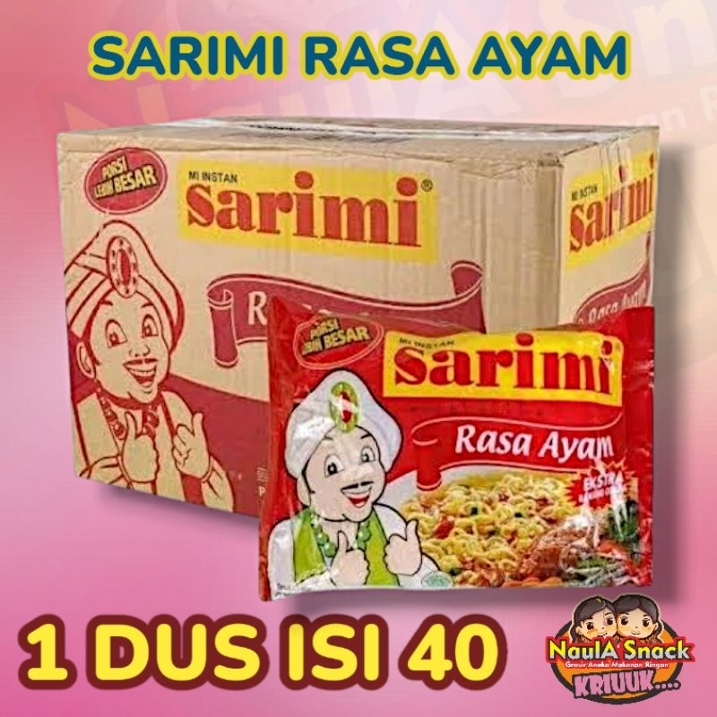 

Mie Sarimi rebus Rasa Ayam 1 Dus Isi 40 bungkus