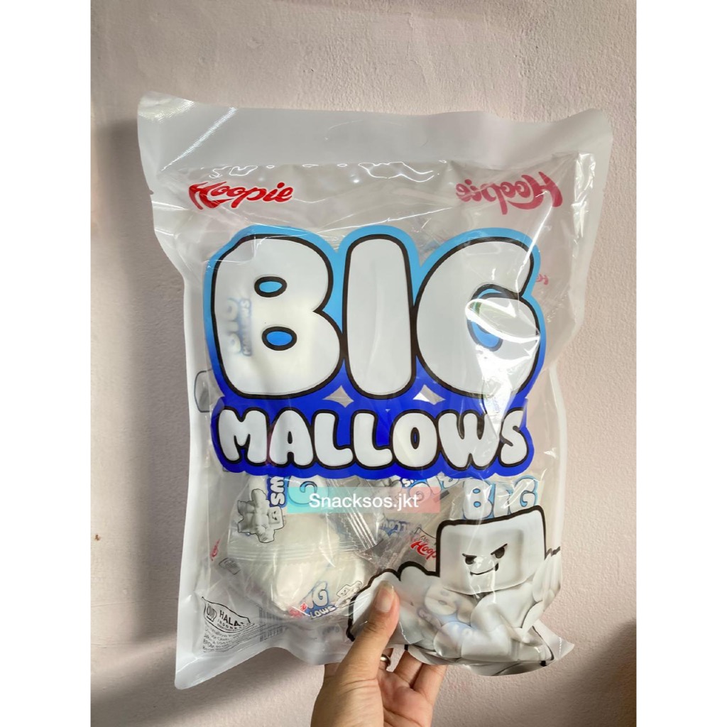 

HOOPIE BIG MALLOWS WHITE MARSHMALLOW CANDY 300GR