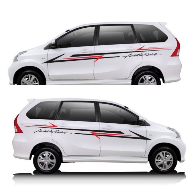 Sticker mobil Toyota Avanza sticker list terlaris mobil avanza sticker minimalist mobil Avanza