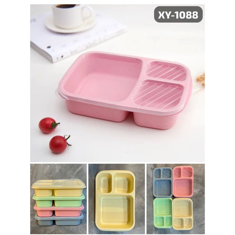 Lunch Box 3 Sekat Jerami
