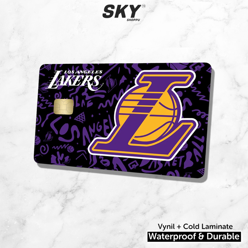

Sticker Stiker Kartu Atm Skin Card Lakers Waterproof Vinyl Atm Flazz Credit Debit Emoney Stiker