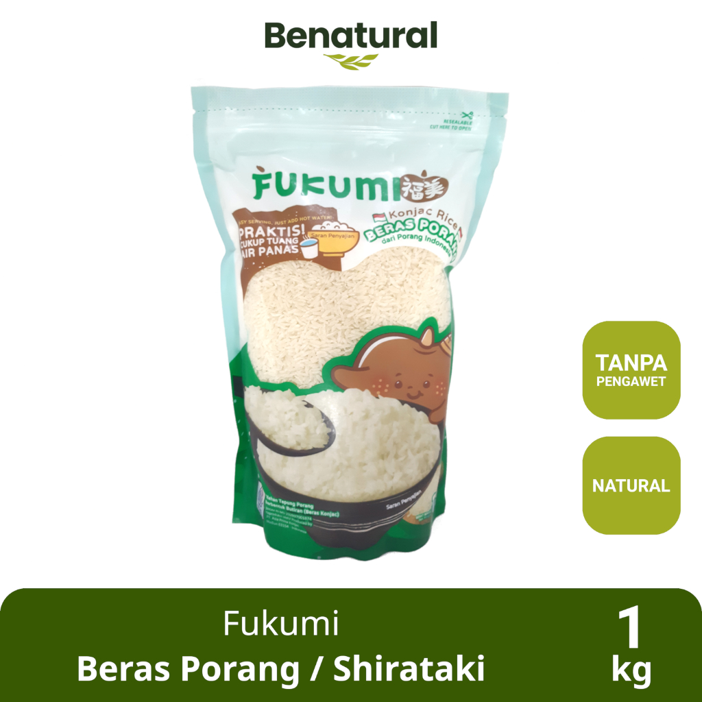 

Fukumi Beras Porang 1kg - Shirataki / Konjac Rice