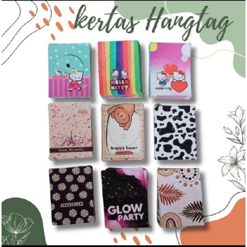 

KERTAS HAGHTAG AKSESORIS, KERTAS LABEL