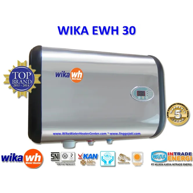 WATER HEATER PEMANAS AIR 30 LITER LISTRIK ELEKTRIK STAINLES STEEL WIKA