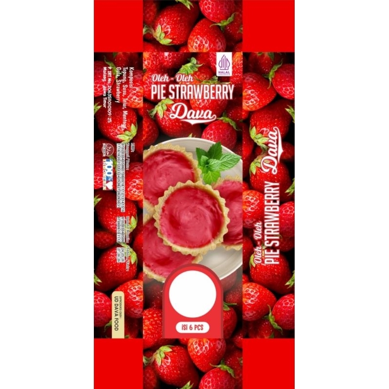 

Pie Dava Strawberry isi 6