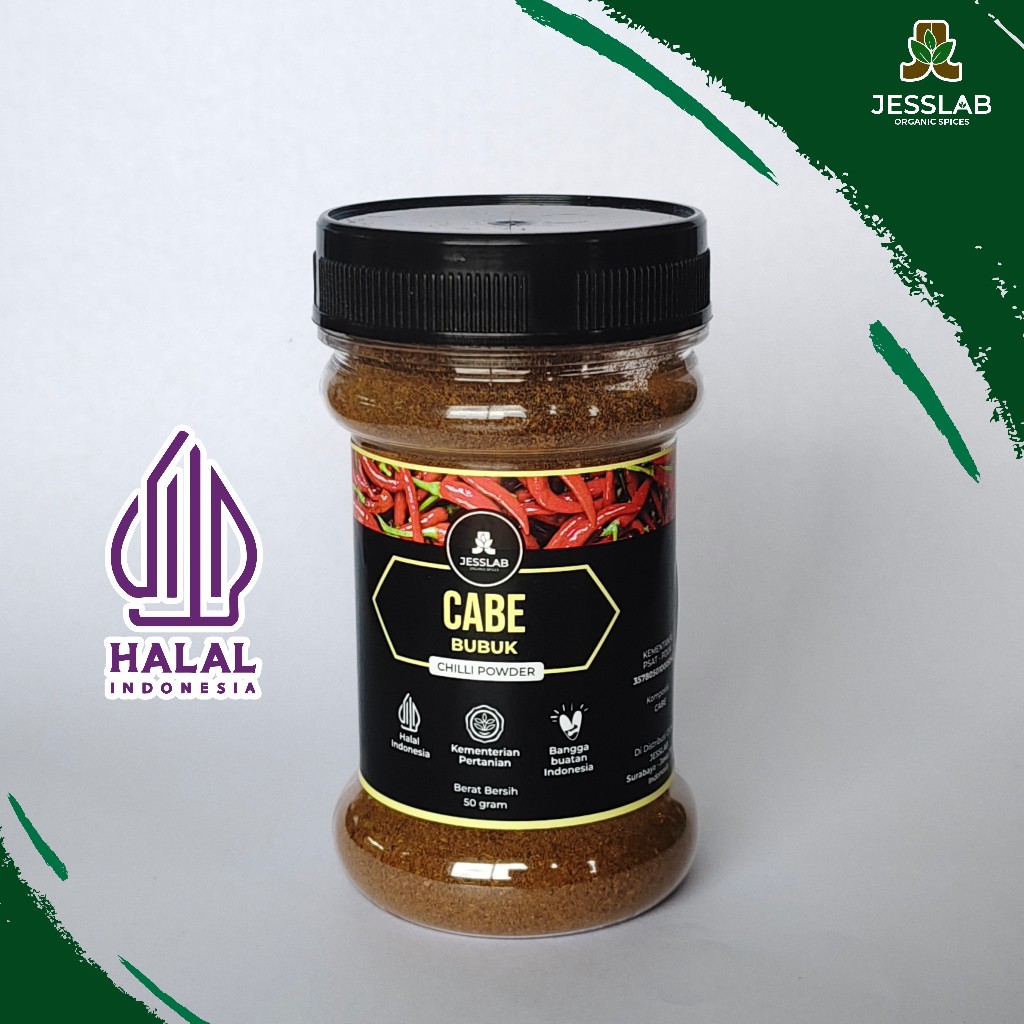 

JessLab Spices - Cabe Merah Bubuk Rempah Bumbu Masak Dapur 50gr