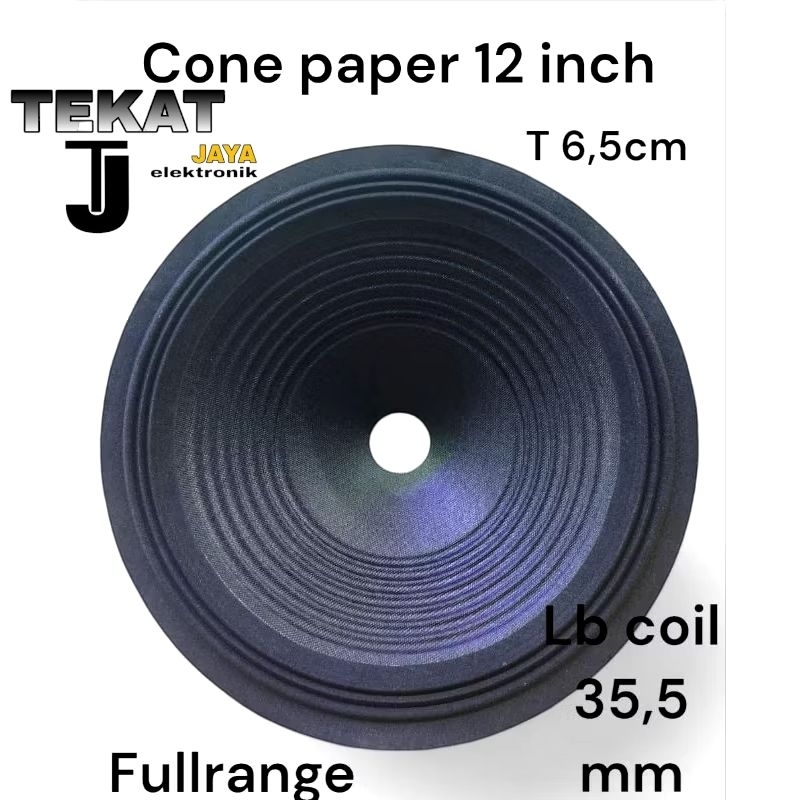 daun konus cone paper speaker 12 inch membran garis Canon acr Audax coil 35,8 mm
