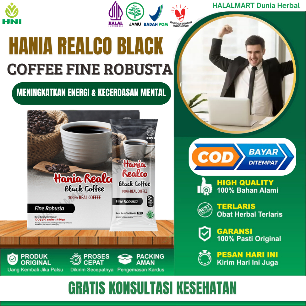 

HANIA REALCO BLACK COFFEE FINE ROBUSTA Kopi Robusta Asli Solusi Atasi Risiko Penyakit Tertentu Berkat Kandungan Kafein Dan Antioksidannya Rasanya Kuat dan Bikin Semangat. Kopi Terbaik
