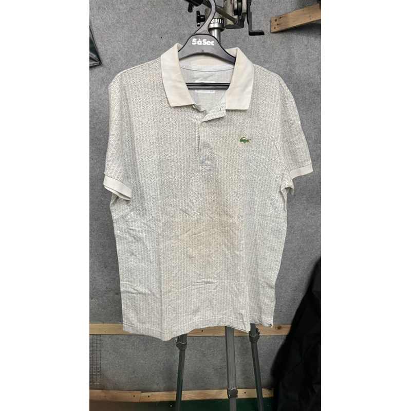 Lacoste Sport Printed Polo Shirt - White