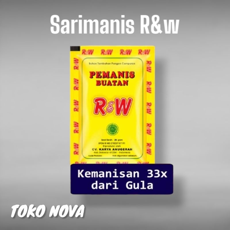 

SARIMANIS/PEMANIS R&W KEMASAN 20GR SACHET @10PCS