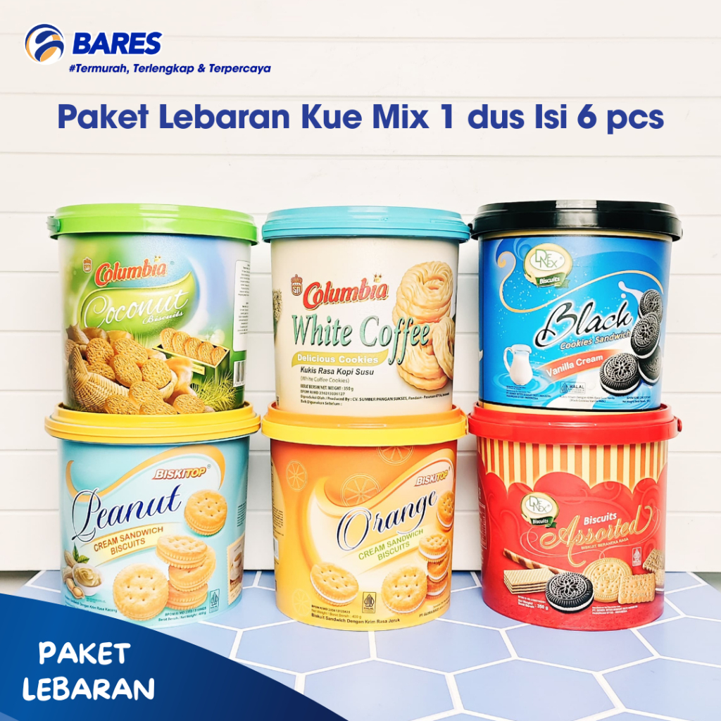 

1 DUS ISI 6 PCS 1 DUS PAKET BISCUIT LEBARAN JAJANAN PARCEL LEBARAN COOKIES WAFER MAKAN RINGAN