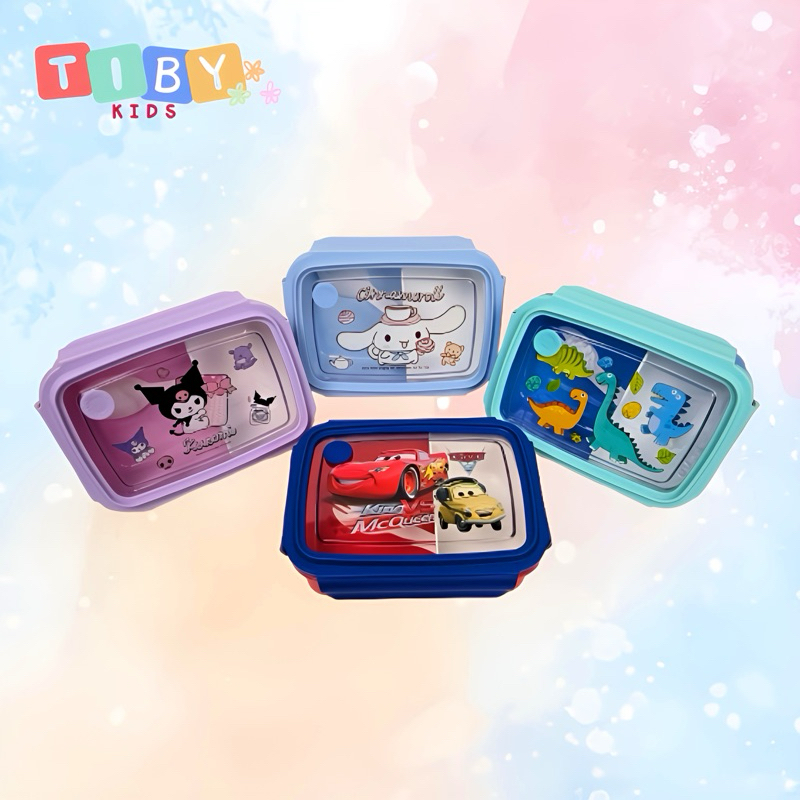 KM08 / Kotak Makan Anak / Kotak Makan Plastik (TERMURAH) / Kotak Makan Karakter / Kotak Makan Anak C