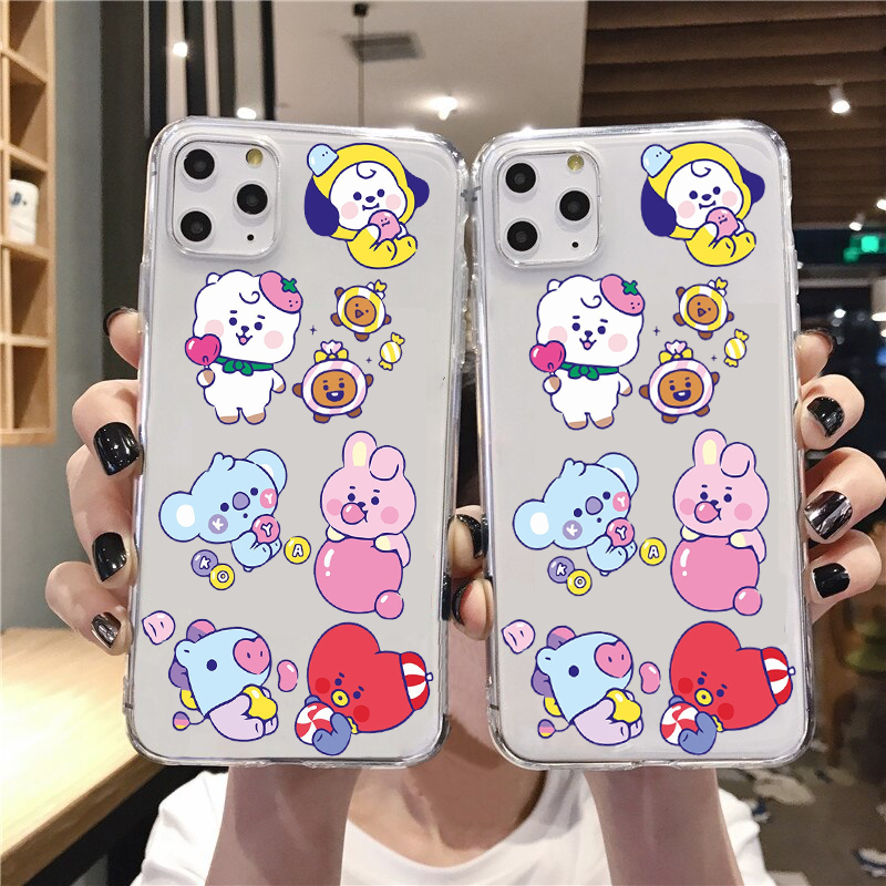Case JELLY BT21 BTS Vivo V30E V30 X50 Y22S Y22 V25 V25E V25 Pro Y35 Y16 X60 X80 X70 T1 Pro Y15S V3 V