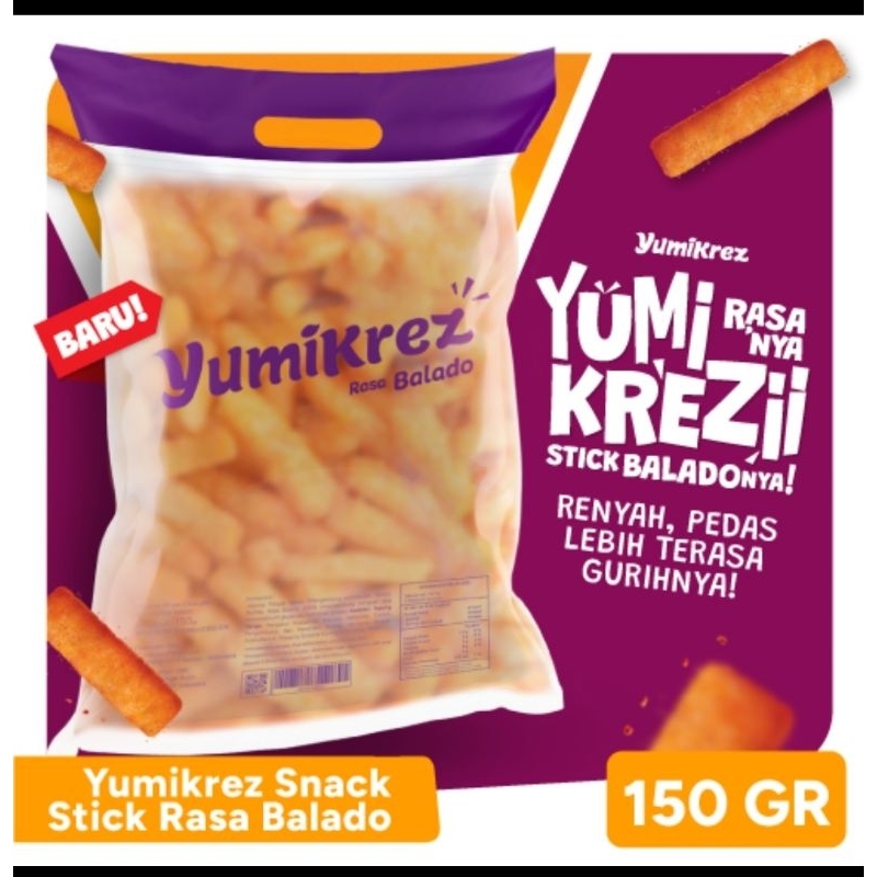 

YumiKrez Snack Stick Rasa Balado 150g