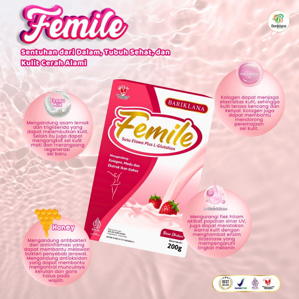 

FEMILE Susu Etawa Plus L-Gluthatione dan Kolagen | Susu Etawa untuk Kecantikan dan Mencerahkan 200g