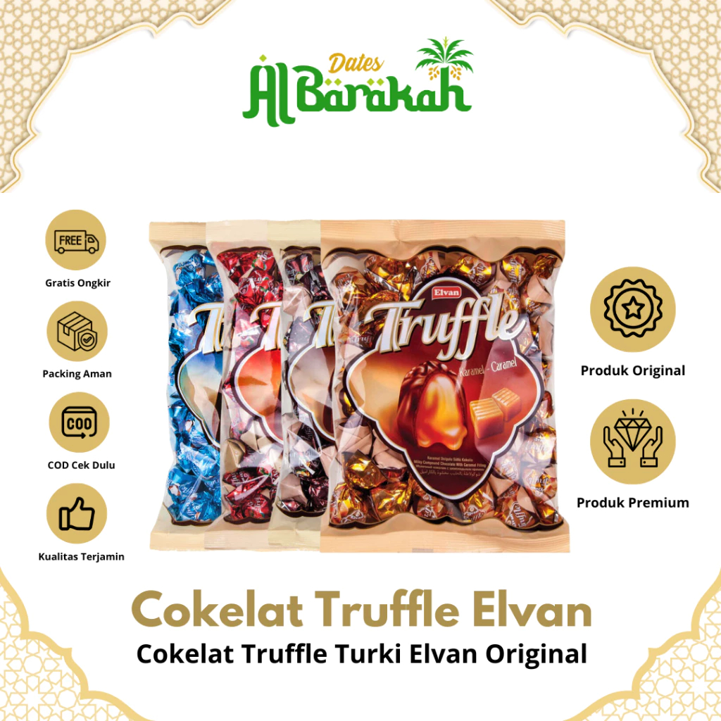 

Elvan Cokelat Truffle Cokelat Turki Original Rasa Lezat