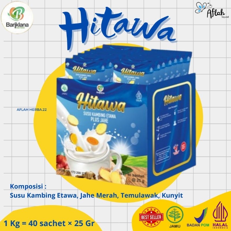 

BARIKLANA - HITAWA 1 Kg / SUSU KAMBING ETAWA PLUS JAHE MERAH, TEMULAWAK, KUNYIT / SUSU ETAWA HERBAL / MEMBANTU MENGATASI ASAM URAT / NYERI SENDI / REUMATIK / KRAM KAKI / PEGAL LINU / SARAF KEJEPIT / OSTEOPOROSIS