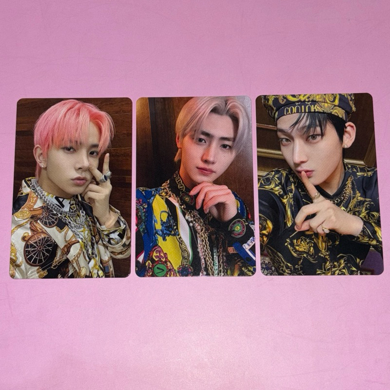 Photocard Official Heeseung, Sunghoon & Sunoo batik solo jacket dimension senkou