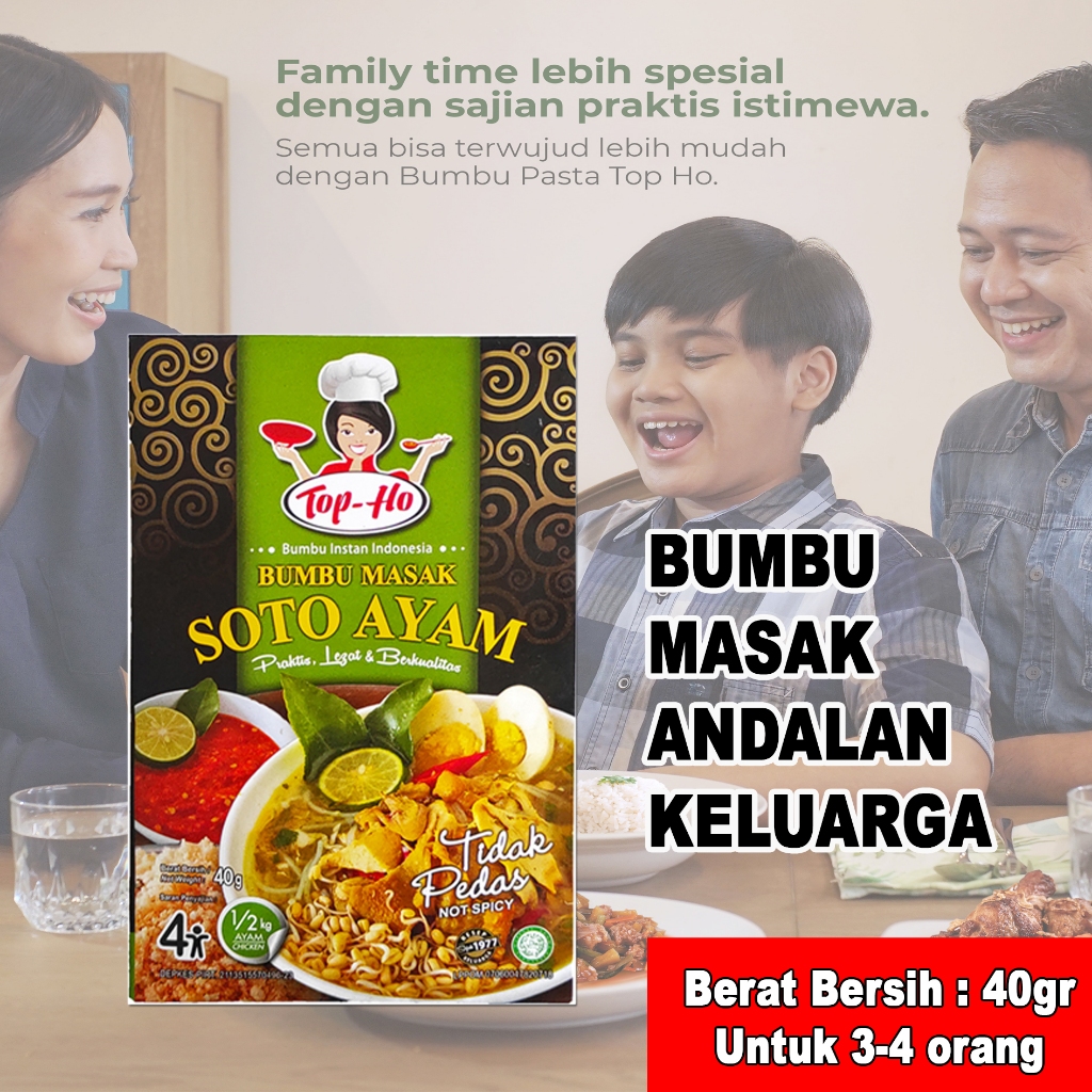 

Bumbu Soto Ayam Topho 40gr bumbu andalan keluarga bumbu pilihan keluarga