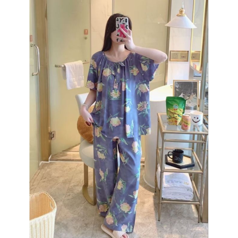 Baju tidur / piyama wanita cp bahan katun rayon