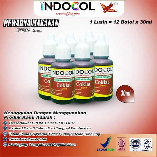 

INDOCOL PEWARNA CAIR COKELAT (1 LUSIN = 12 BOTOL x 30ml)