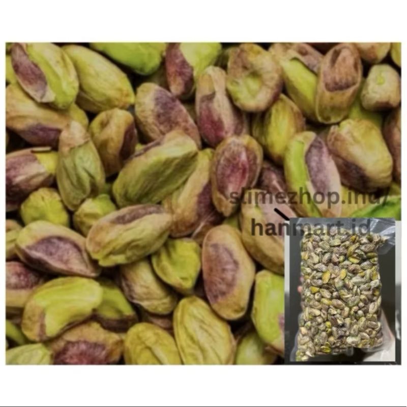 

Kacang Pistachio fustuk Kupas / 1kg atau kacang arab kupas 1kg (Roasted suda dipanggang)