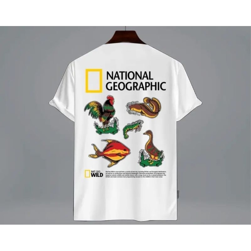 KAOS PRIA DISTRO ORIGINAL 100%II NATIONAL GEOGRAPHIC// KAOS PRIA KEKINIAN