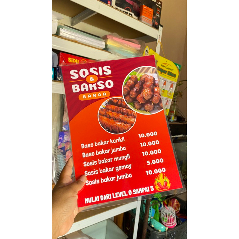 CETAK MENU MAKANAN UKURAN A4