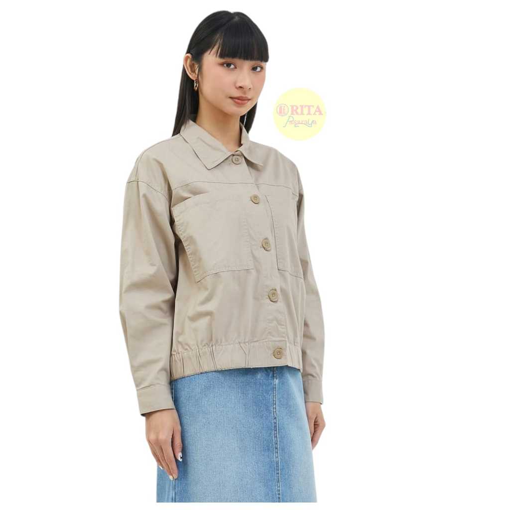 Geela Jaket Wanita Ivory / jaket Wanita