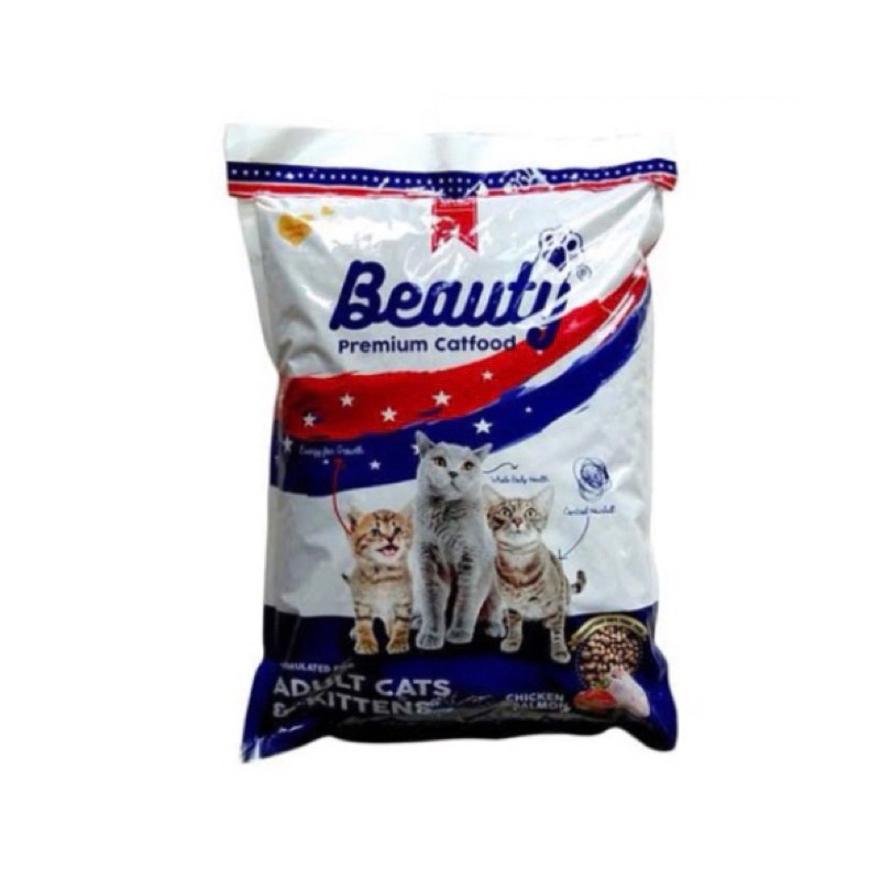 Makanan kucing dry food BEAUTY PREMIUM CAT FOOD 1kg dry food