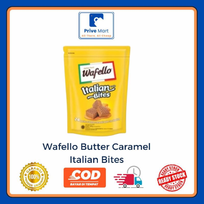 

Wafello Butter Caramel Italian Bites 24 Bungkus Prive Mart