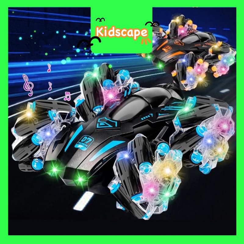Kidscape - Mainan Remote Control Stunt Car Kids Toys - Mainan Remot Kontrol Super Power Car - Mainan