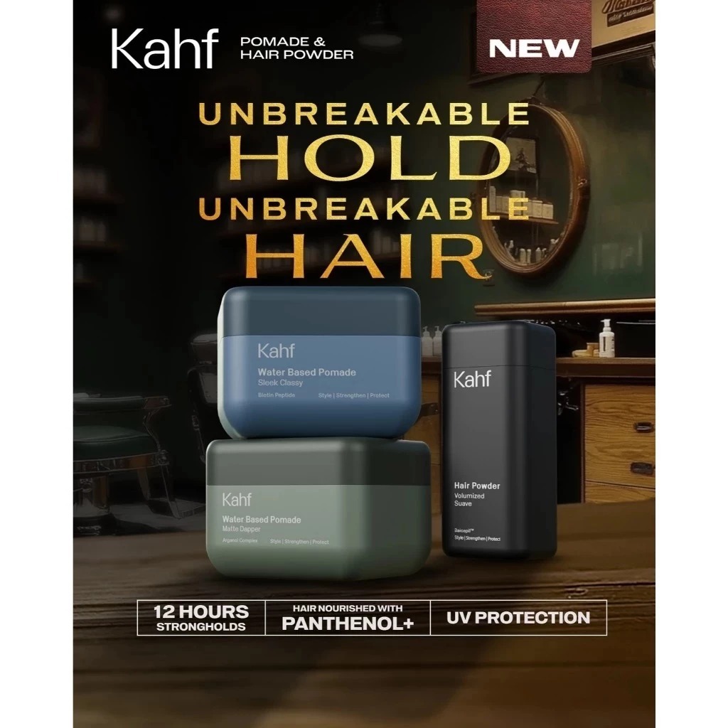 Kahf Hairstyling Pomade Hair Powder - Minyak Rambut - Hair Styling Pria - Hair pomade - Hair Spray