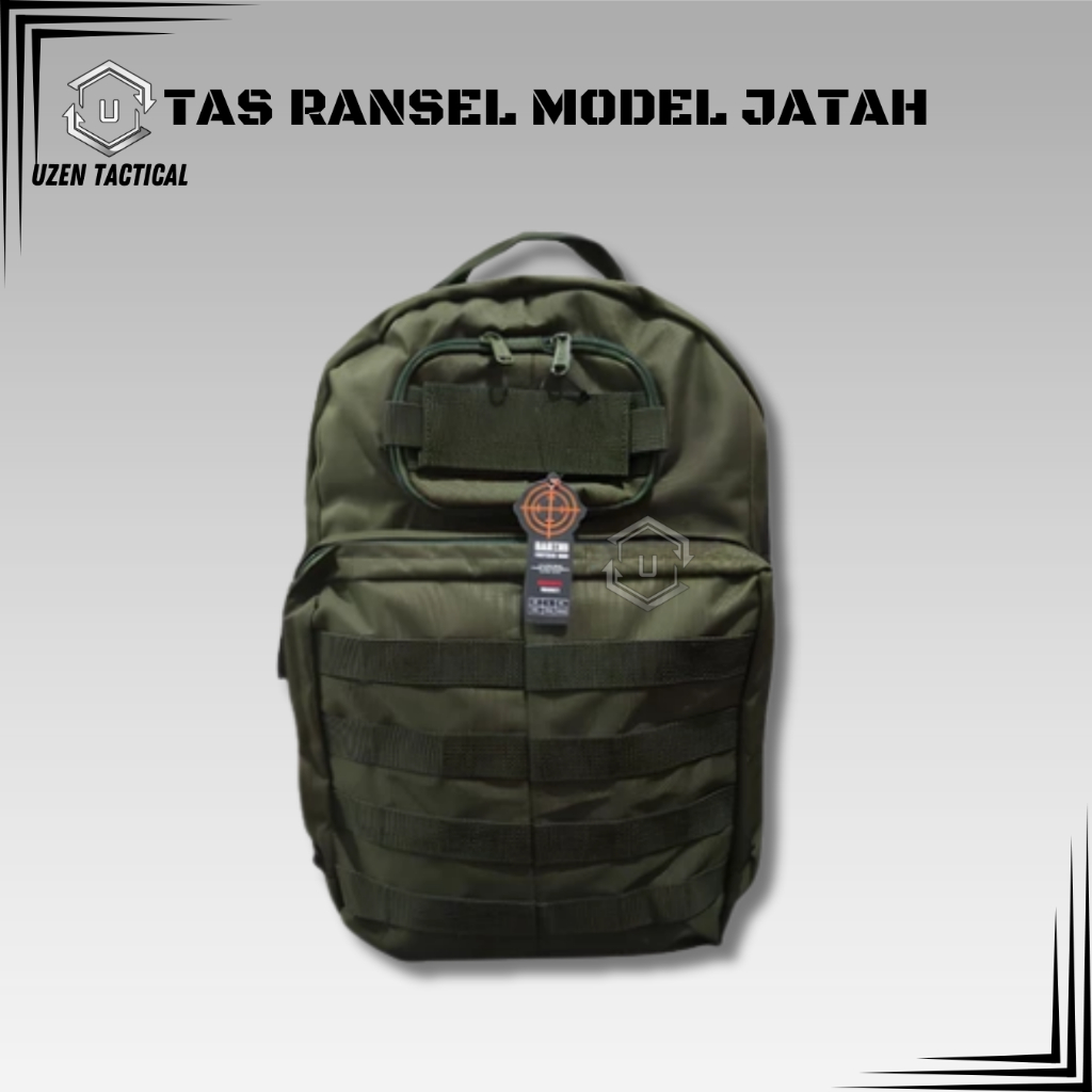 Baru Uzen Tactical Tas Ransel Jatah TNI Tas Punggung Jatah TNI AD Tas Ransel Pria Tactical Army Hija