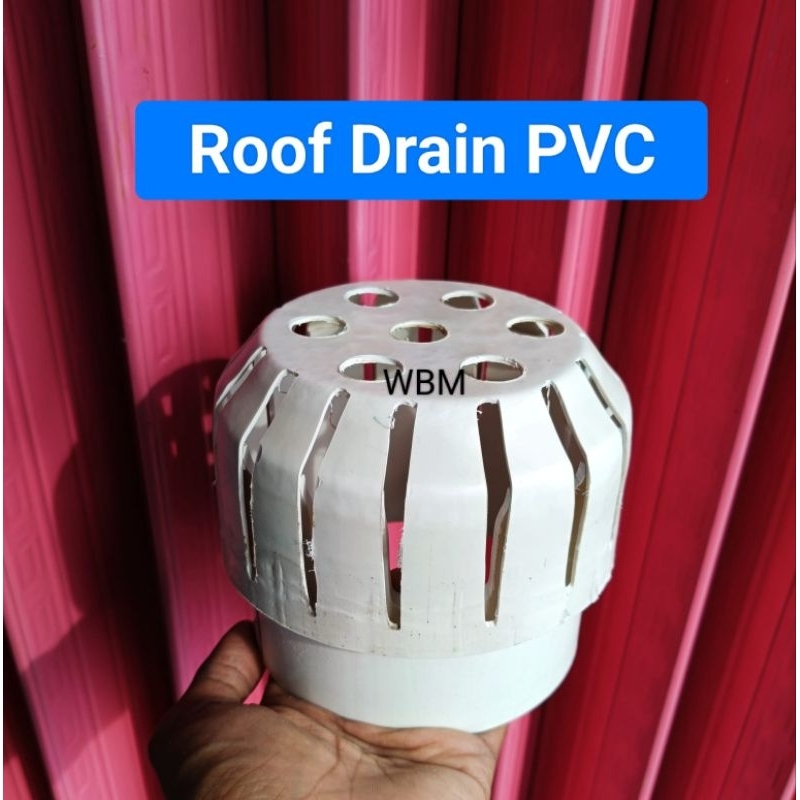 Roof drain pvc 5 inchi / RD saringan talang 5 inchi