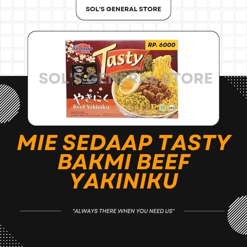 

Mie Sedaap Tasty Bakmi Beef Yakiniku