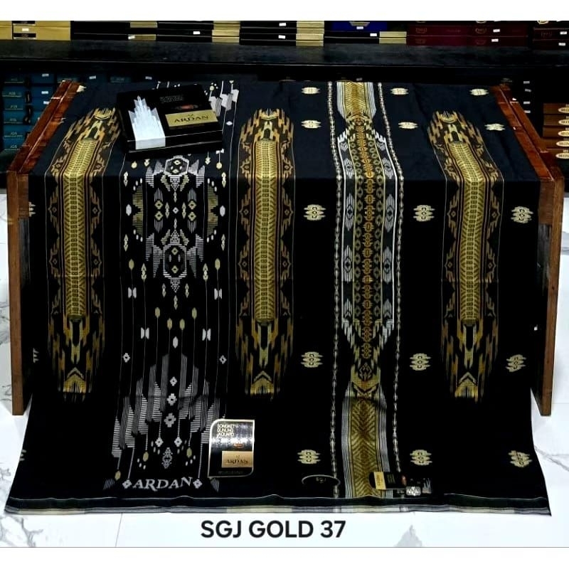 SARUNG ARDAN SGJ GOLD KAGUAR MOTIF TERBARU