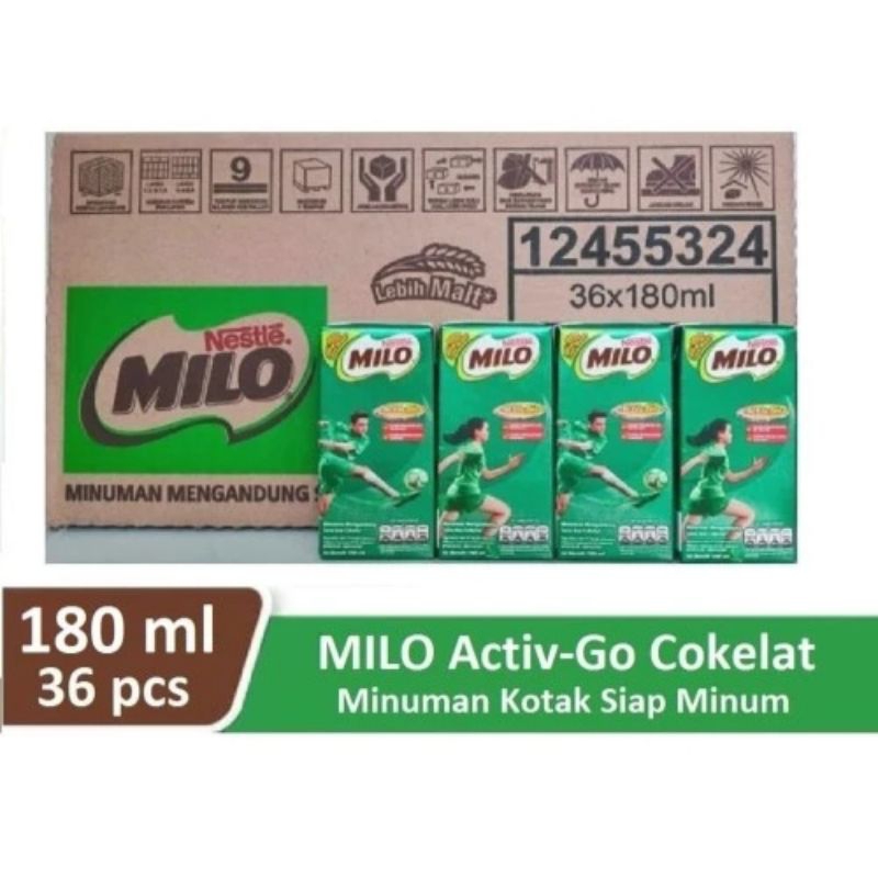 

Milo UHT Minuman Coklat Dus 36 x 180 ml