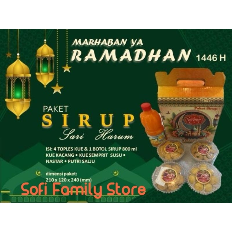 

Paket Kue Sirup Lebaran Sari Harum 1 Sirup dan 4 Kue Paket Ramadhan