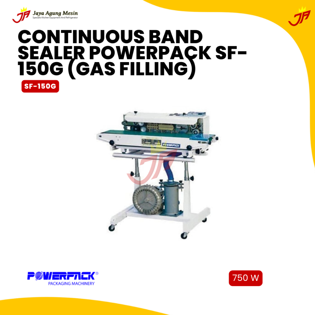 POWERPACK Continuous Band Sealer Powerpack SF-150G (Gas Filling)