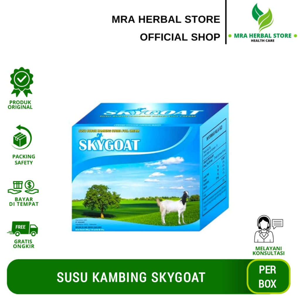 

Susu Kambing Skygoat | Skygoat Original Full Cream | Susu Kambing Etawa Bubuk Per Box