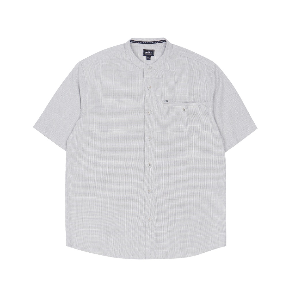 Baju Koko Original MGEE - Baju Koko Lengan Pendek Pria Original MGEE Azka CKPR 079 Grey