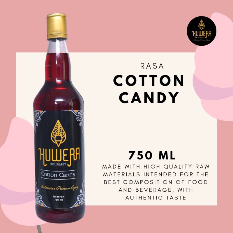 

Sirup Cotton Candy 750 ml l Kuwera Syrup l Sirup Cafe