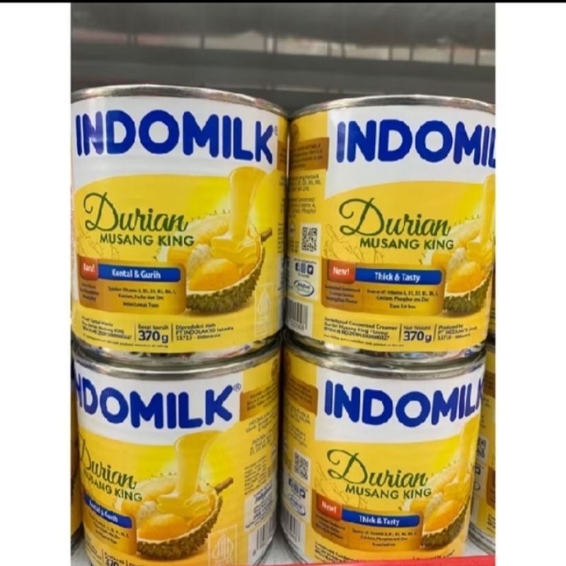 

Indomilk krimer kental manis rasa durian musang king...exp 28 januari 2026